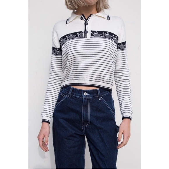 Brandy Melville Alisha Sail Boat Sweater - Picture 2 of 2